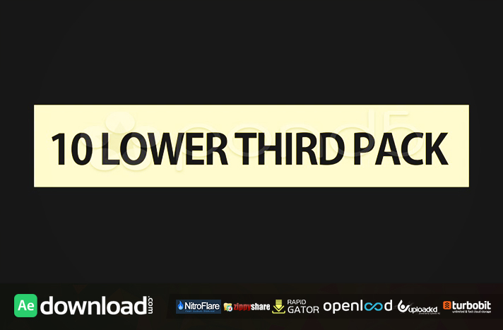 LOWER THIRD 10 PACK POND5 FREE AFTER EFFECTS TEMPLATE