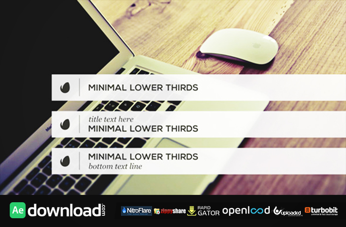 Minimalist Lower Thirds Template (videohive template)