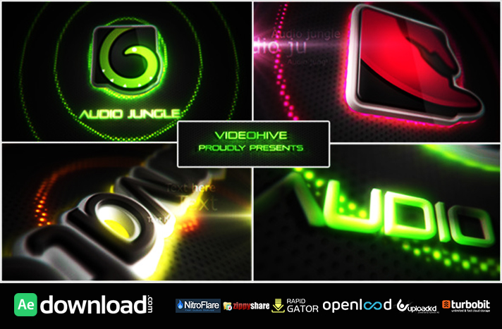 Neon Vegas Lights Logo Reveal free download (videohive template)