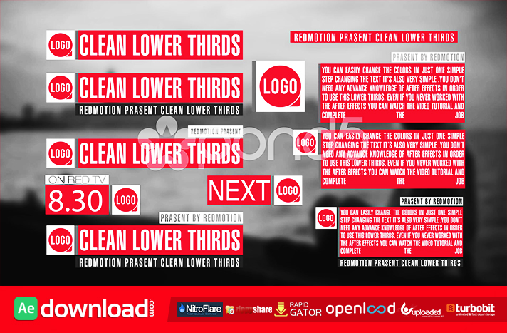 11 CLEAN LOWER THIRDS FREE DOWNLOAD TEMPLATE (POND5)
