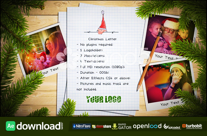 CHRISTMAS LETTER FREE DOWNLOAD POND5 TEMPLATE