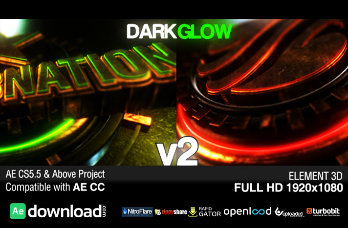 Dark Glow Logo Reveal v2