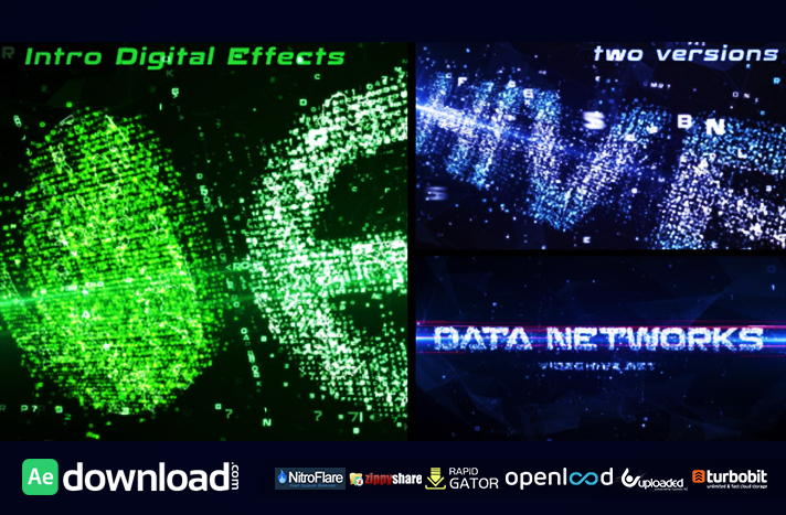 Data Networks Intro free download (videohive template)