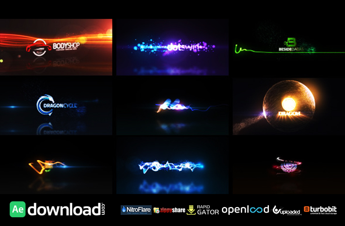 Quick Logo Sting Pack 04 Glowing Particles