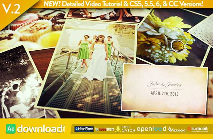 after effects templates wedding