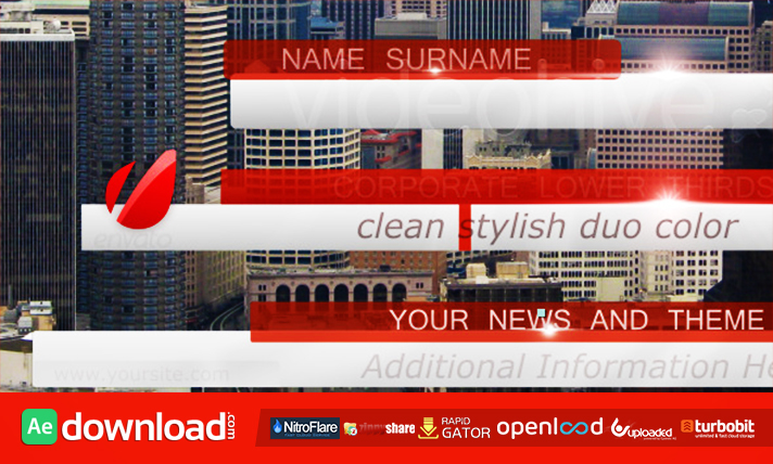 Bussines, News Lower Third Pack full HD