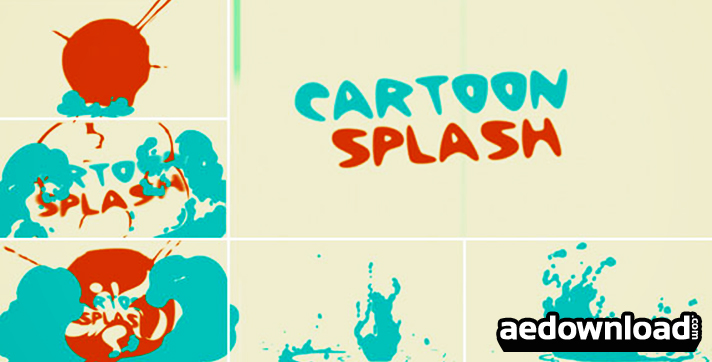Cartoon splash logo