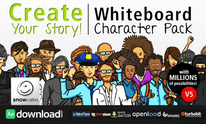 Create Your Story Whiteboard Character Pack