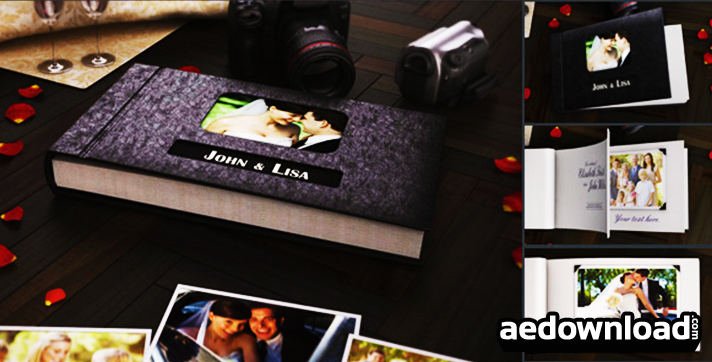 3d wedding photo album after effects template free download