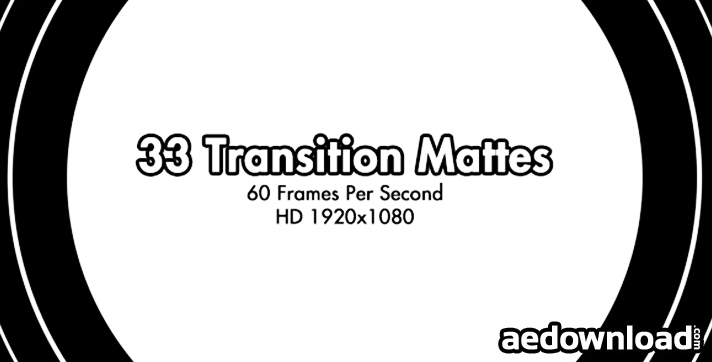 33 HD Transition Mattes 60fps