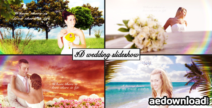 3D Wedding slideshow