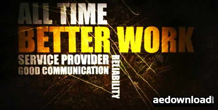 After Effects Project Files TypoGraphy HD VideoHive