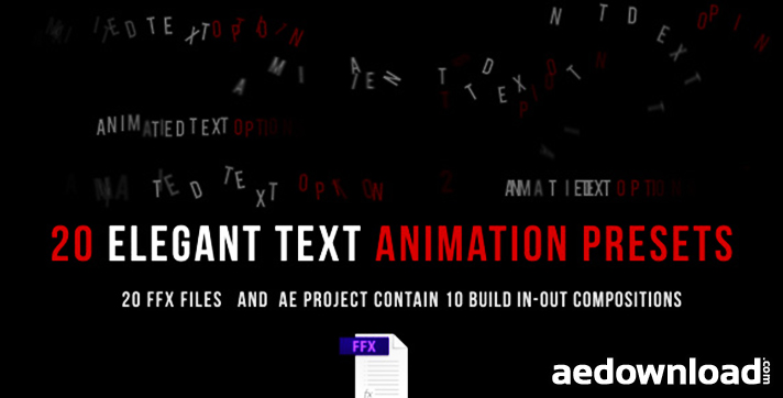 text animation presets after effects cs5 free download