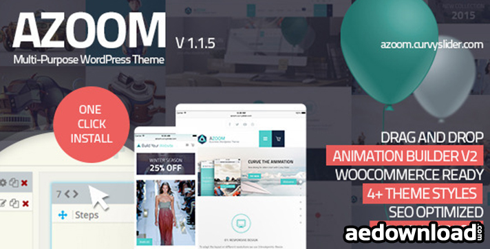 Azoom v1.4 – Multi-Purpose Theme with Animation Builder