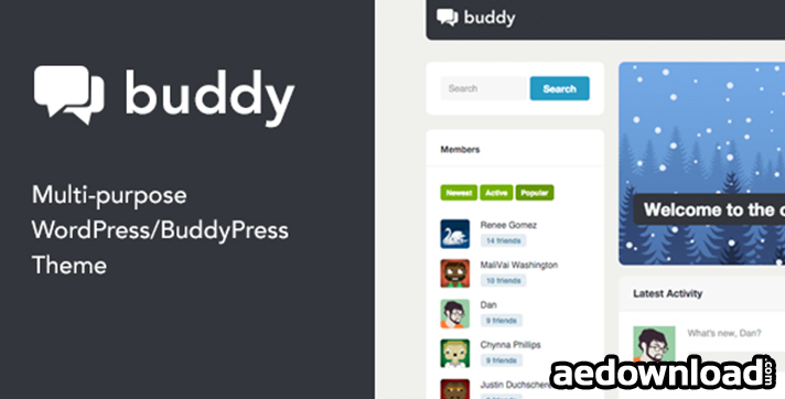 Buddy v2.5 – Multi-Purpose WordPress BuddyPress Them