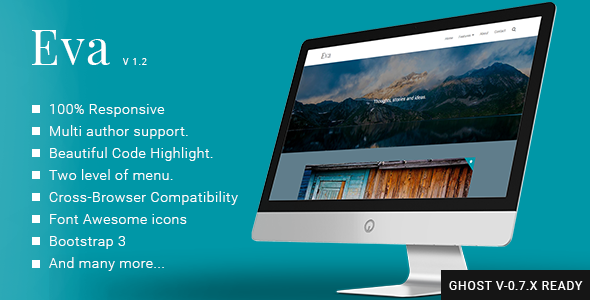 Eva-v1.2-Responsive-Minimal-Ghost-Theme