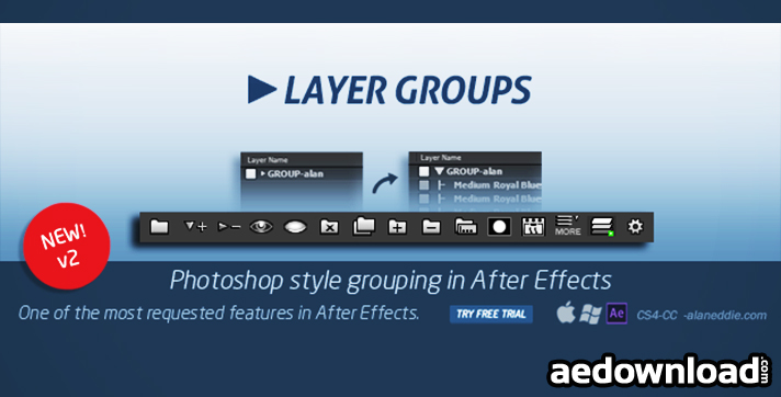 LAYER GROUPS 2 (AESCRIPTS)