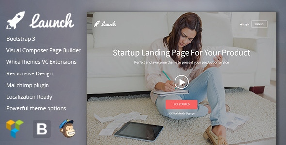 Launch-Startup-Landing-Page-Bootstrap-WP-Theme