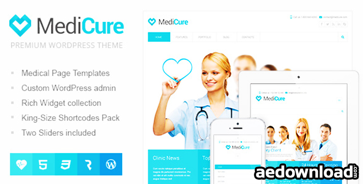 MediCure v1.4.1 – Health & Medical WordPress Theme