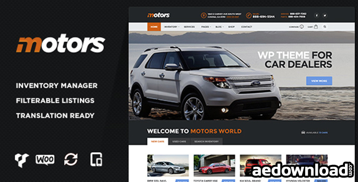 Motors v1.4 – Car Dealership WordPress Theme