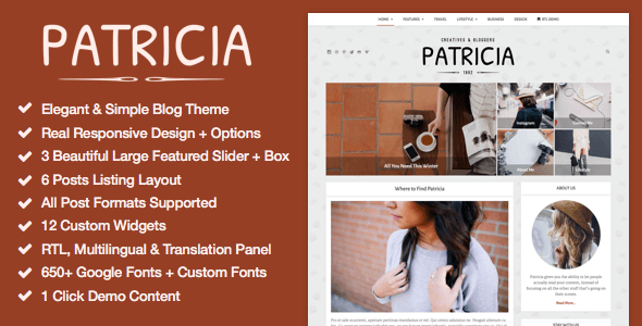 Patricia-Feature-Rich-WordPress-Blog-Theme