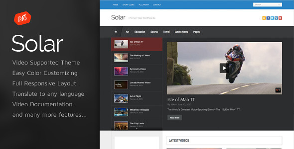 Solar-Video-WordPress-Theme