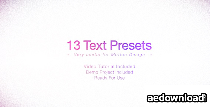 TEXT PRESETS PACK