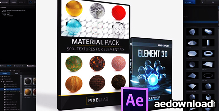 Free shaders for element 3d