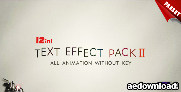 TEXT FX PACK II - AFTER EFFECTS PROJECT (FREE PLUGINS & PRESETS) - Free  After Effects Template - Videohive projects