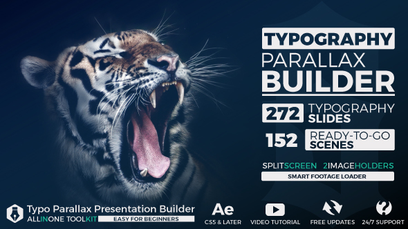 Big Typo Parallax Presentation Builder