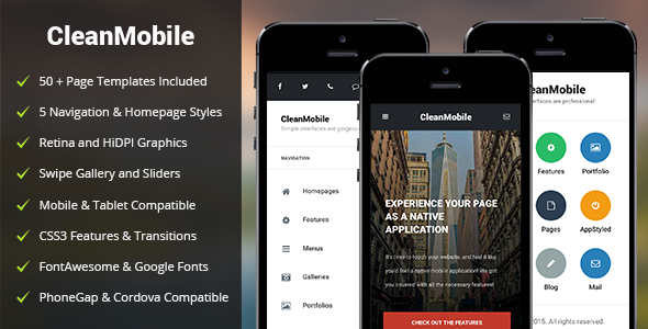 CleanMobile-----Mobile-Tablet-Responsive-Template