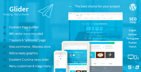 Glider-----Clean-Powerful-Flat-stylish-theme