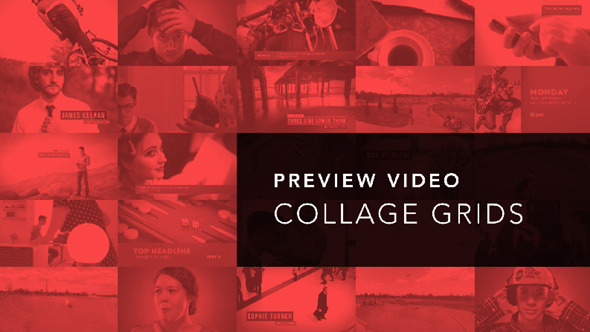 Preview Video Screen Collage Grids