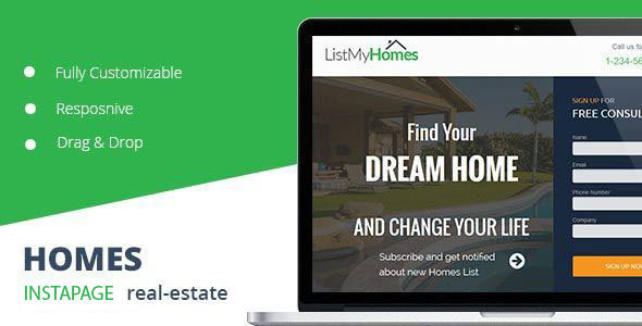 Homes-Realestate-Instapage-Landing-Page