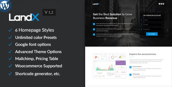 LandX-v1.2-Multipurpose-Wordpress-Landing-Page