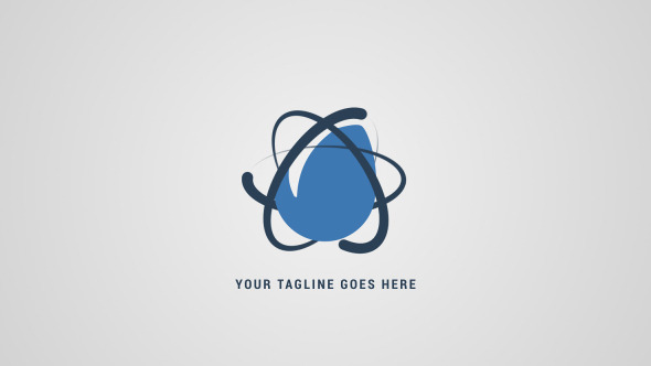 Simple Atom Logo Reveal