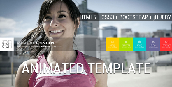Bootstrap Animated Template Free Download