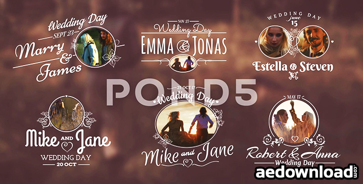 WEDDING TITLES - AFTER EFFECTS TEMPLATE (POND5)