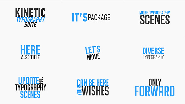 Kinetic Typography Suite