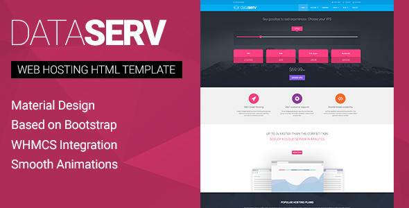  DataServ Web Hosting HTML Template Free Download Free After Effects 