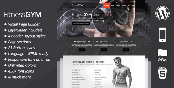 Sportfit - Free Bootstrap 4 HTML5 fitness website template