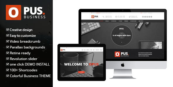 Opus V1.4.6 – Multipurpose Business WordPress Theme Free Download.