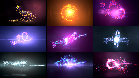 Quick Particles Logo Reveal Pack 9in1