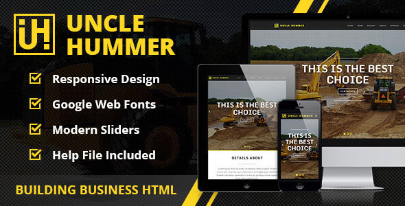 Uncle-Hummer-v1.0-----Responsive-HTML-Building-Template