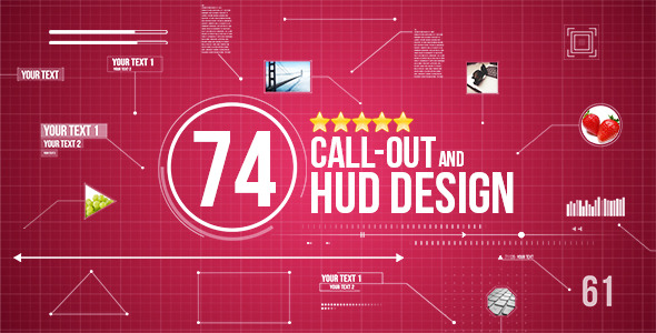 74 Call-Out and Hud Design Pack