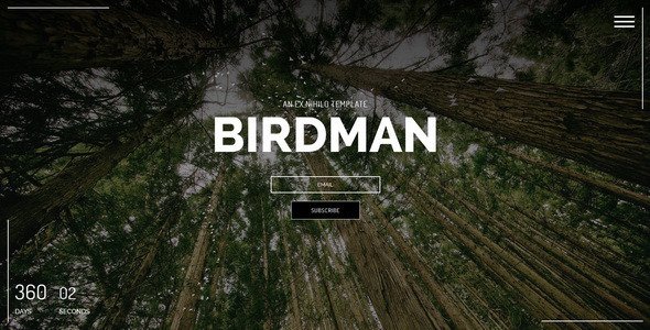 Birdman-v1.0-Responsive-Coming-Soon-Page