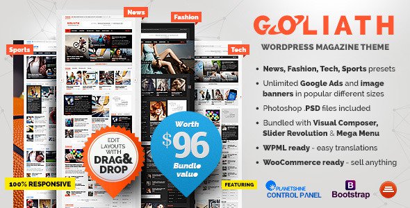 GOLIATH-Ads-Optimized-News-Reviews-Magazine-