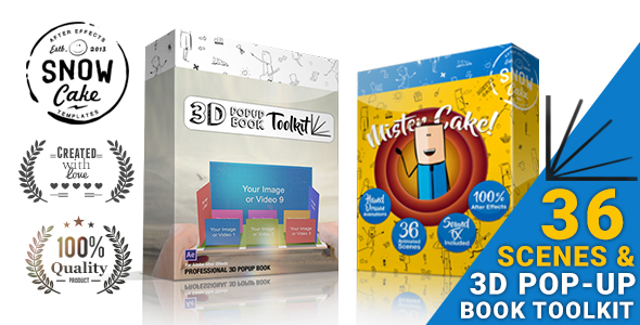 3d pop up book after effects template download free