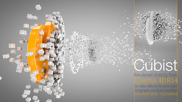 VIDEOHIVE CUBIST C4D LOGO ANIMATION - Free After Effects Template -  Videohive projects