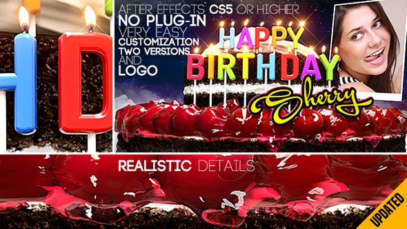 VIDEOHIVE HAPPY BIRTHDAY ALL LANGUAGES Free After Effects Template 